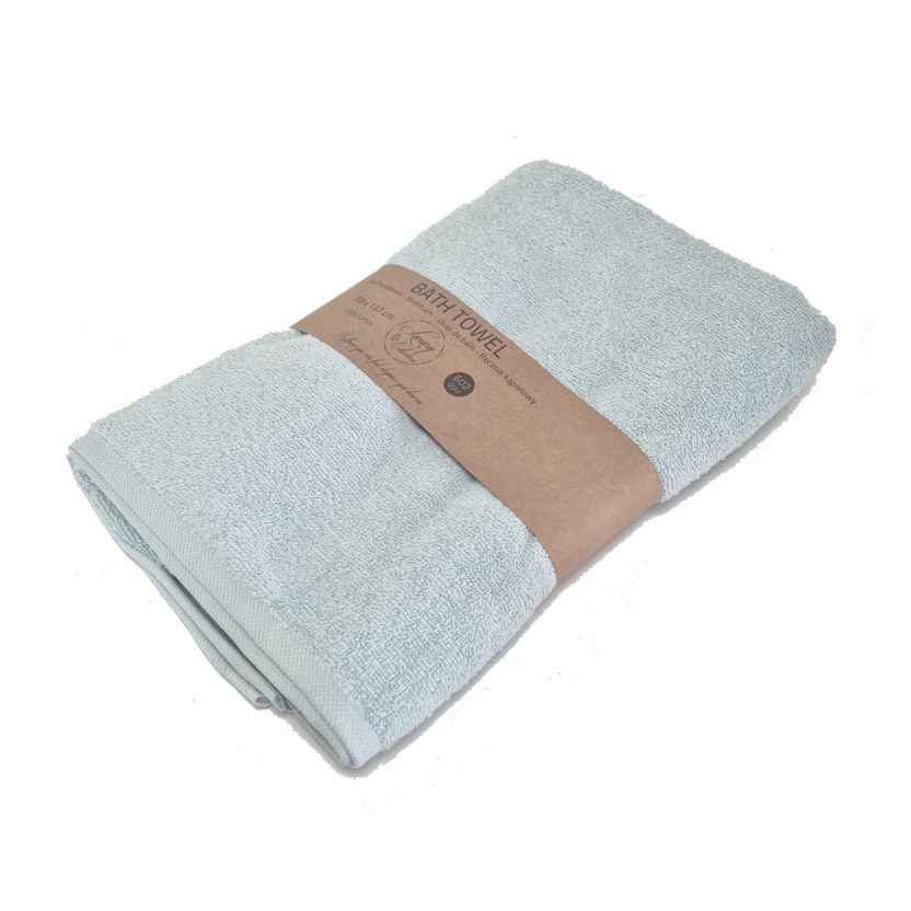 Light blue luxury collection bath towels 68x137cm - 602 g/m² - Image 3