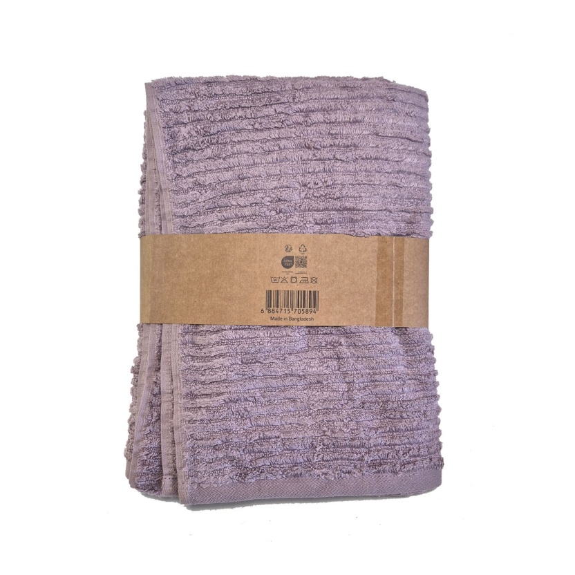 Light purple luxury collection bath towels 76x137cm - 539 g/m² - Image 2