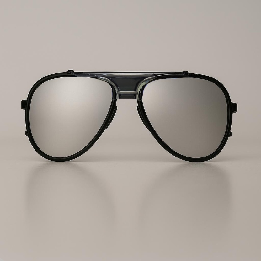 'Distressed' aviator sunglasses with mirror lenses 2070-SIL