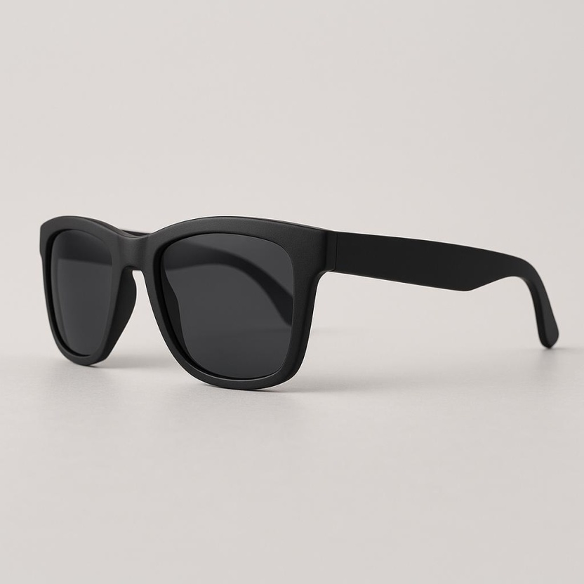 Black 'Distressed' men's sunglasses 2202-06 - Image 2