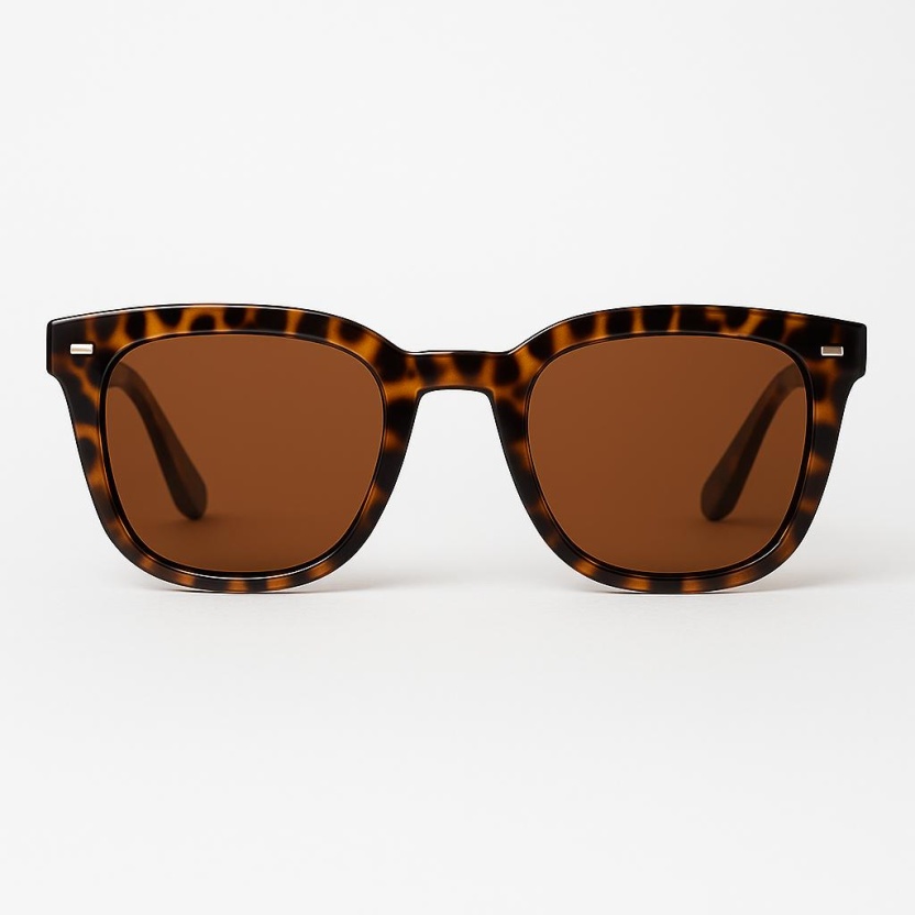 Brown Cateye 'Distressed' wayfarer sunglasses 2208-06