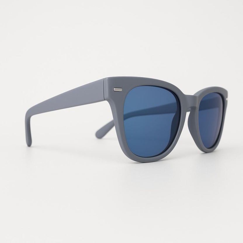 Grey/purple 'Distressed' sunglasses with mirror lenses 2208-07 - Image 2