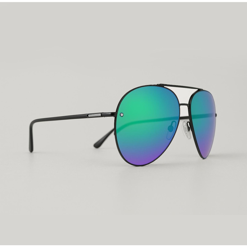 'Distressed' aviator sunglasses with mirror lenses 2214-04 - Image 2