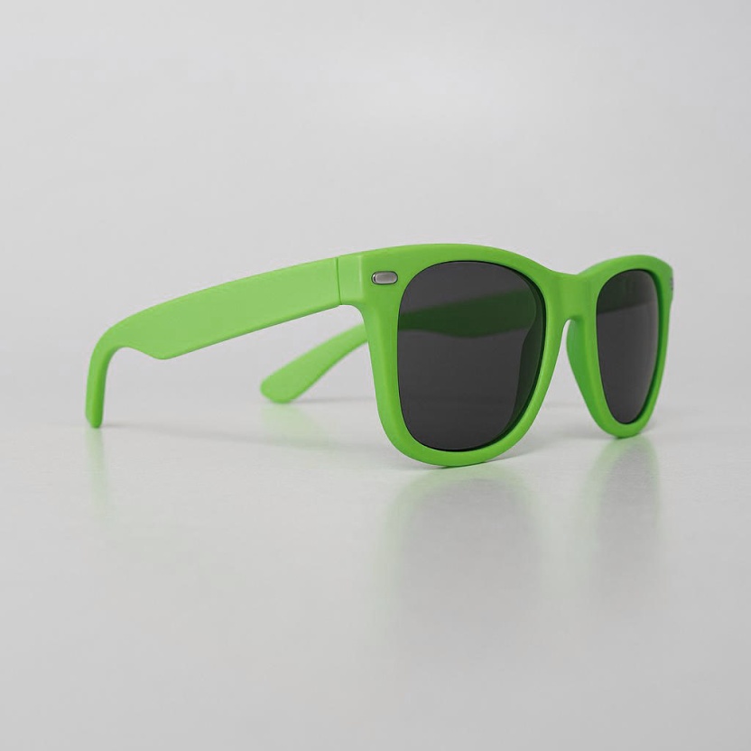 Groene 'Distressed' wayfarer zonnebrillen 2217-GRUN - Afbeelding 2