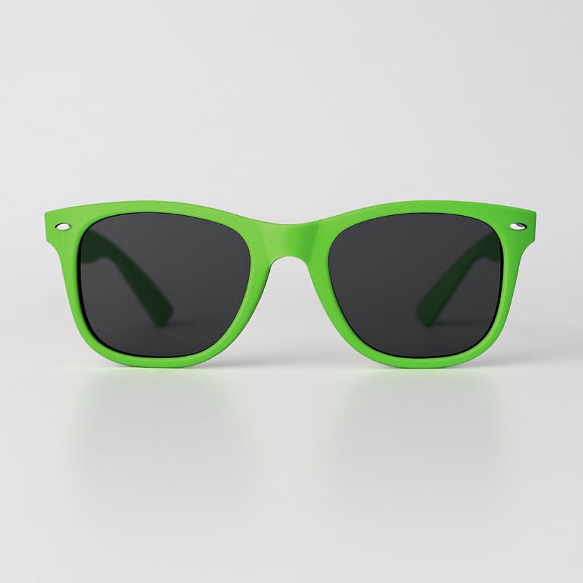 Groene 'Distressed' wayfarer zonnebrillen 2217-GRUN