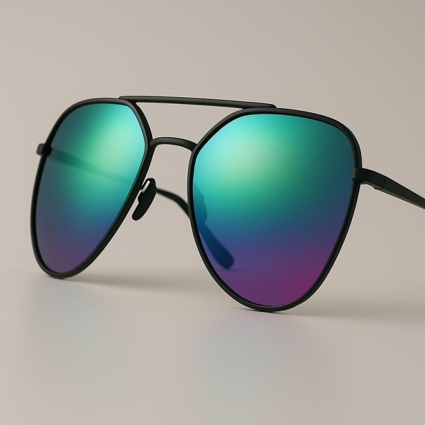 'Distressed' aviator sunglasses with mirror lenses 2222-05