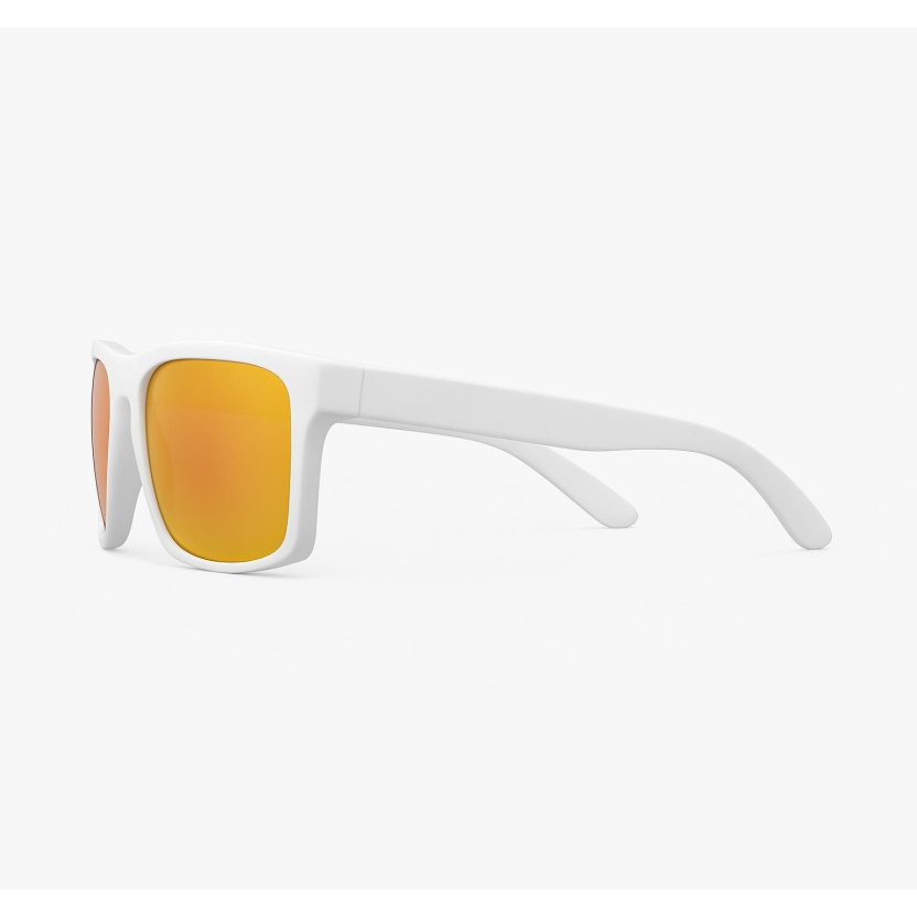 White 'Distressed' sunglasses with mirror lenses 2205-03 - Image 2