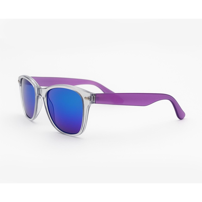 Transparant 'Distressed' sunglasses with mirror lenses 2217-16 - Image 2