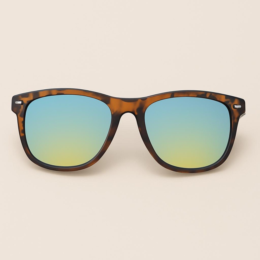 Bruine cateye 'Distressed' zonnebrillen met spiegelglazen 2217-25