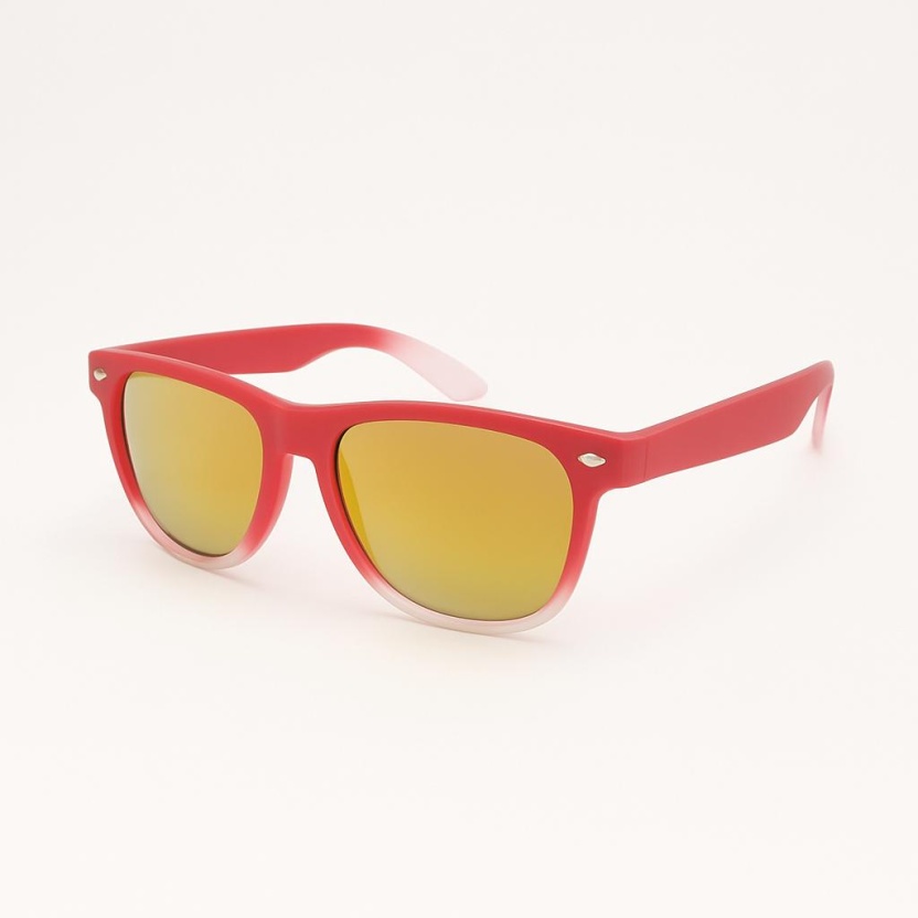 'Distressed' wayfarer sunglasses with mirror lenses 2217-41 - Image 2