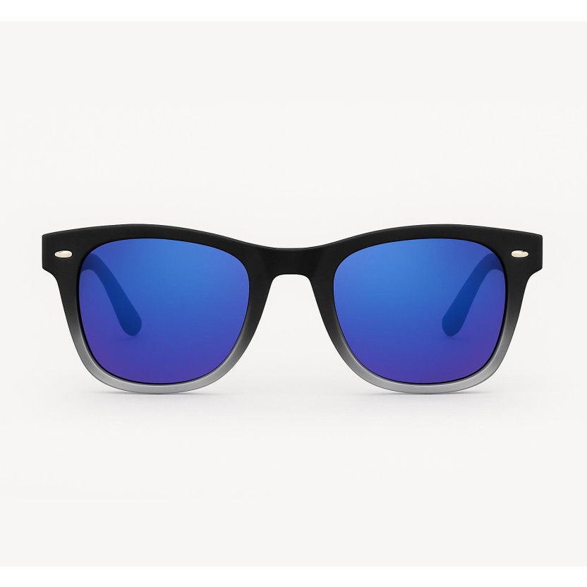 'Distressed' wayfarer sunglasses with mirror glasses 2217-45