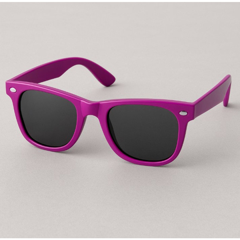 Fuchsiaroze 'Distressed' Wayfarer zonnebrillen 2217-PINK