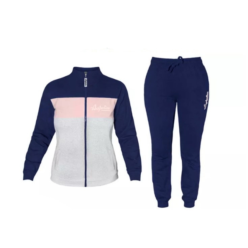 Blue/grey melange 'Australian' Homewear homesuits / tracksuits for women AF42