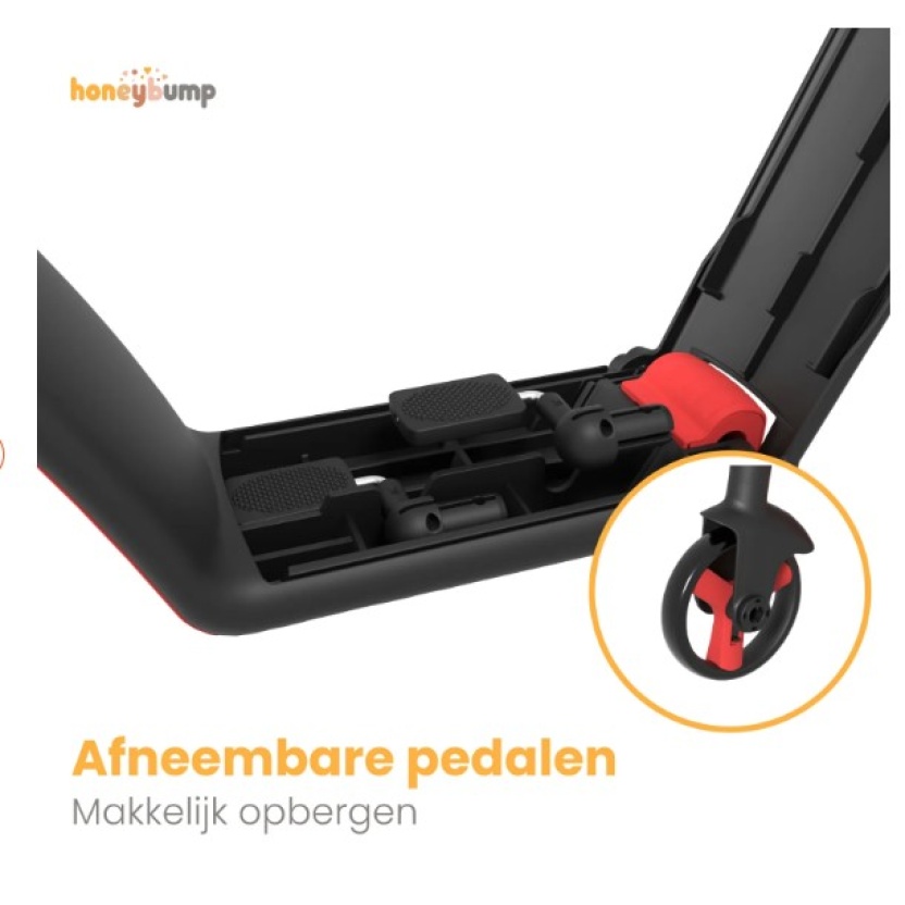 Rode HoneyBump Swifty 3-in-1 driewielers voor kinderen - Afbeelding 5