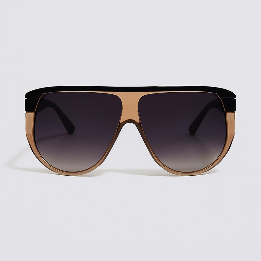 Light brown 'Distressed' sunglasses 2036-BR - Image 2