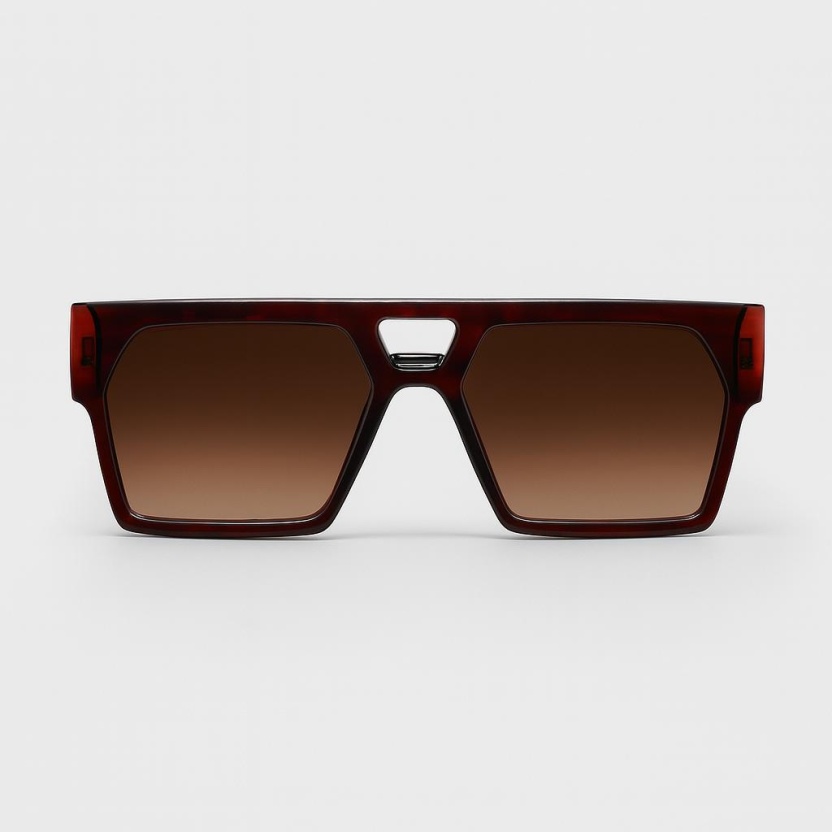 Brown 'Distressed' statement sunglasses 2041-BR