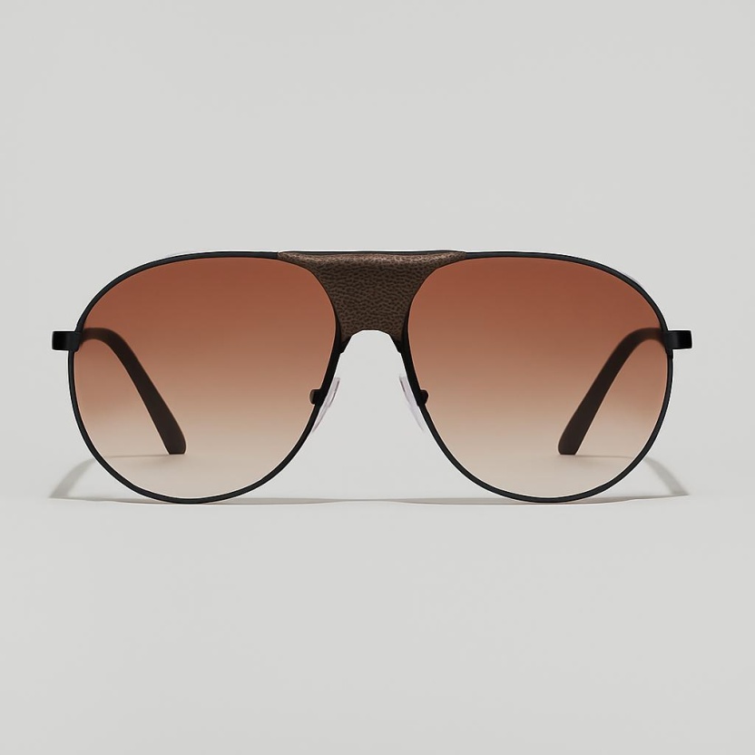 Brown 'Distressed' vntage look aviator sunglasses 2042-BROWN