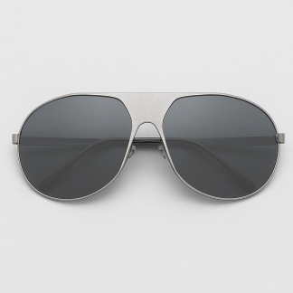 Silver 'Distressed' vintage look aviator sunglasses 2042-SIL