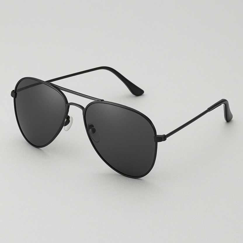 'Distressed' aviator sunglasses with dark lenses 2250-17 - Image 2
