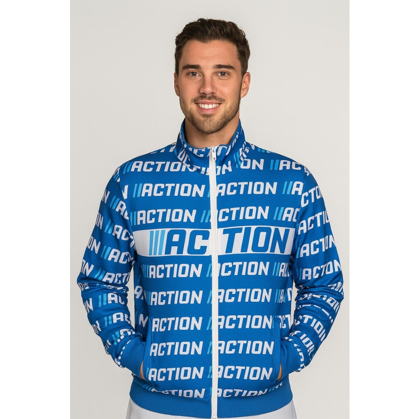 Blauwe unisex Action vesten, geschikt voor zowel heren als dames - Afbeelding 3