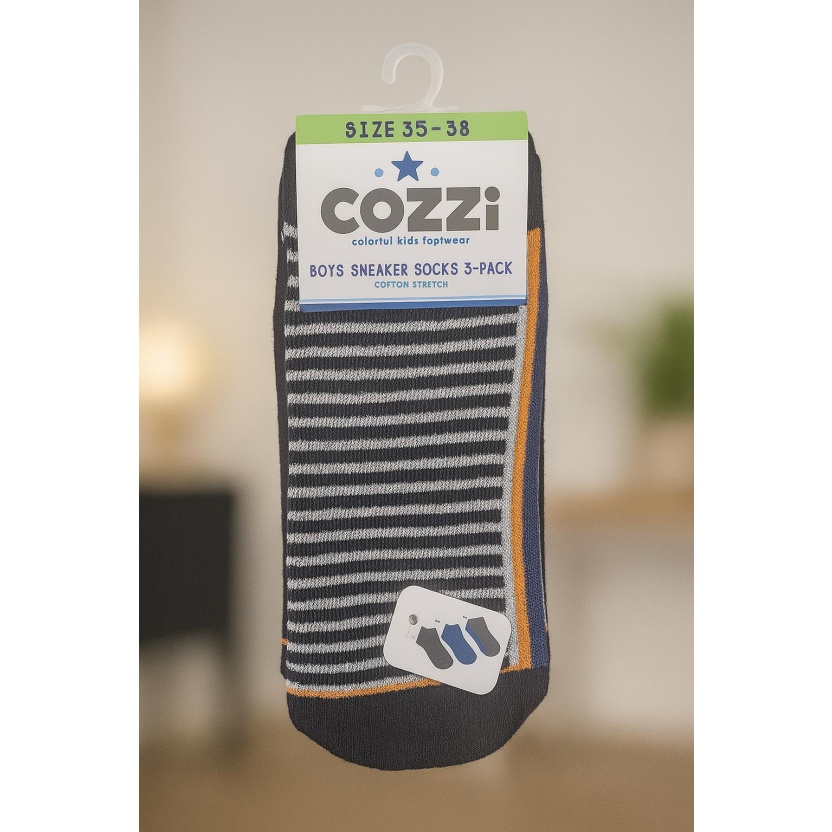 Mix of various 3-packs Cozzi children's socks - Image 5