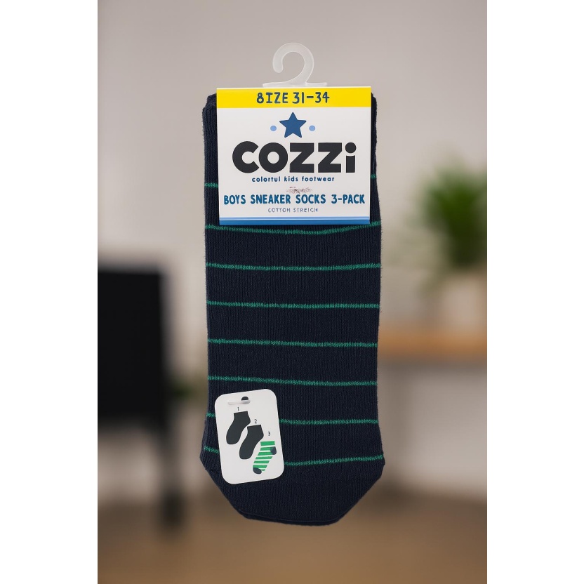Mix of various 3-packs Cozzi children's socks - Image 2