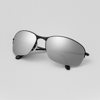 Zonnebrillen in Matrix-stijl met zilveren spiegelglazen MATRIX-SIL
