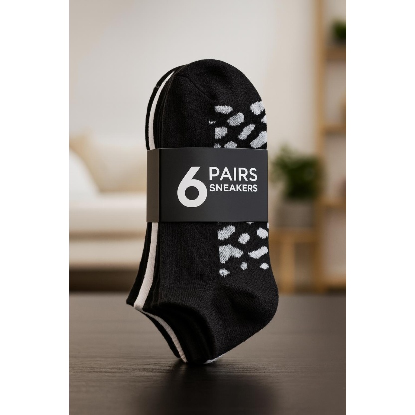 Mix of various 6-packs sneaker socks for kids and adults - Image 7