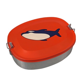 The Zoo stainless steel kids lunchboxes with orca print