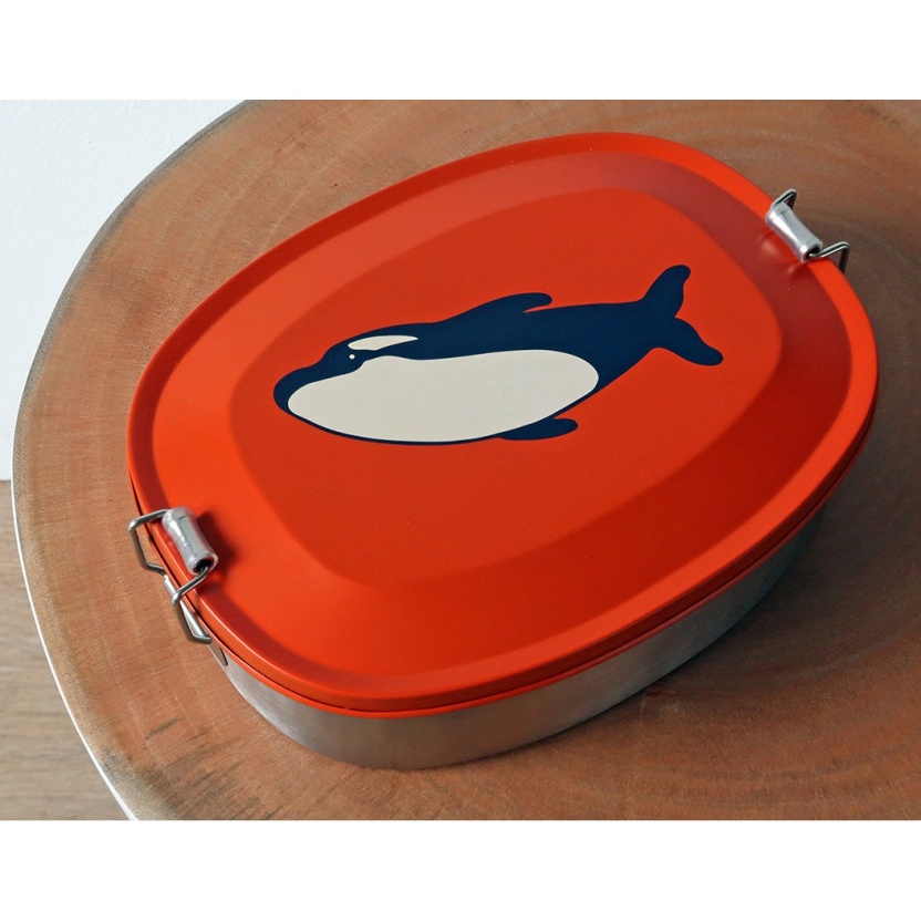 The Zoo stainless steel kids lunchboxes with orca print - Image 3
