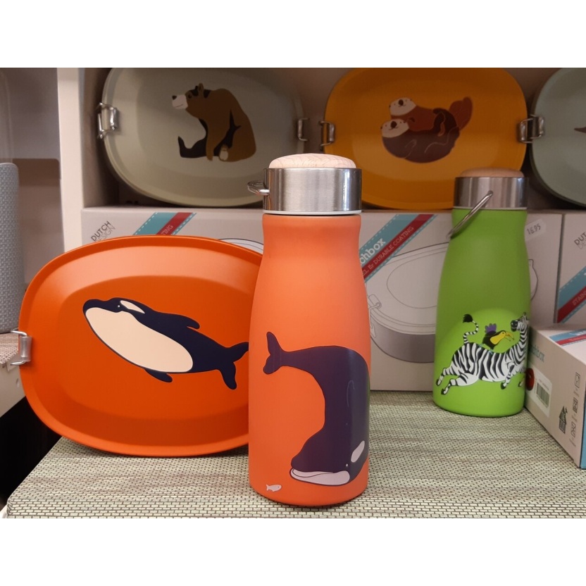The Zoo stainless steel kids thermal flasks with orca print - 300ML - Image 2