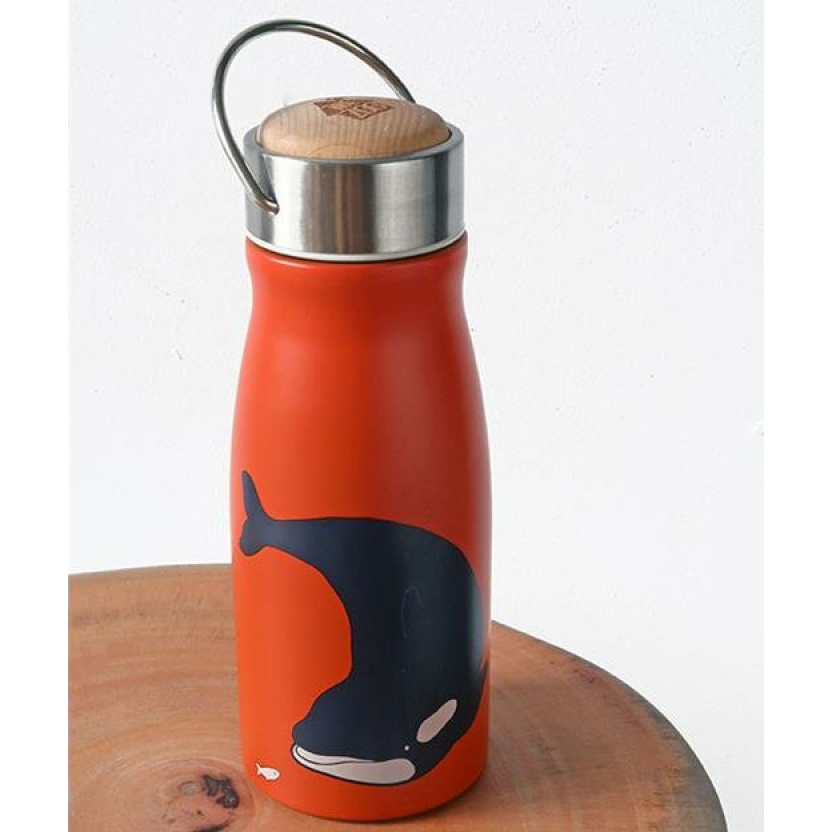 The Zoo stainless steel kids thermal flasks with orca print - 300ML - Image 3