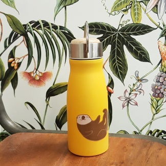 The Zoo stainless steel kids thermal flasks with sea otter print - 300ML