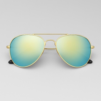 'Distressed' aviator sunglasses with mirror lenses 2200-17