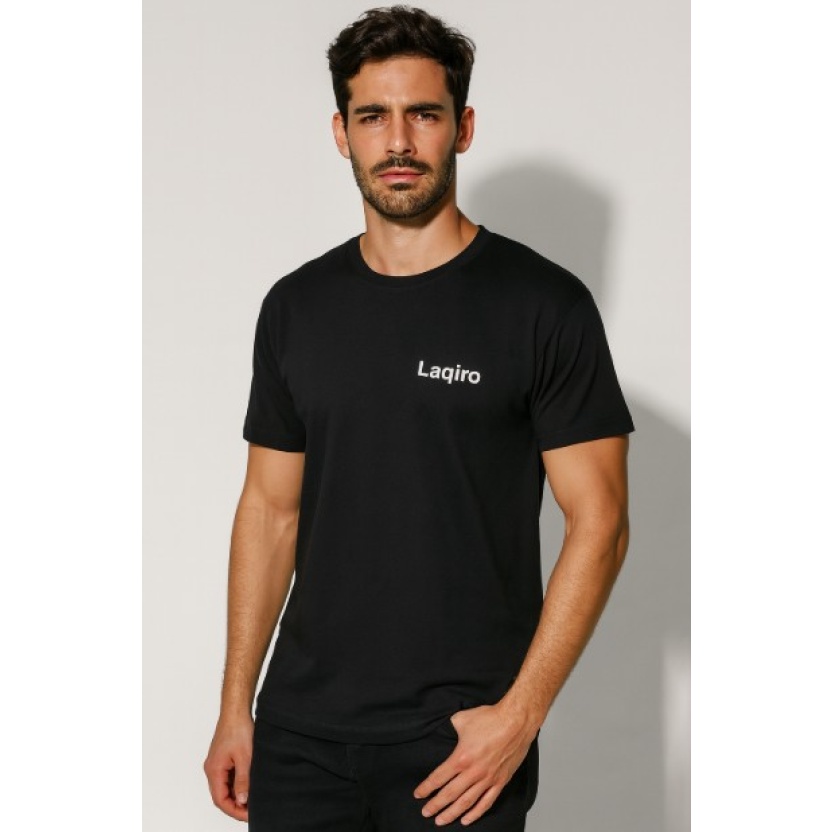 White and black Laqiro smiley men's t-shirts - Image 2
