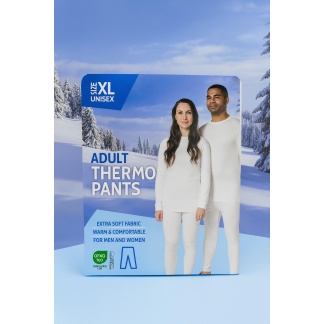 White thermo pants for men and women