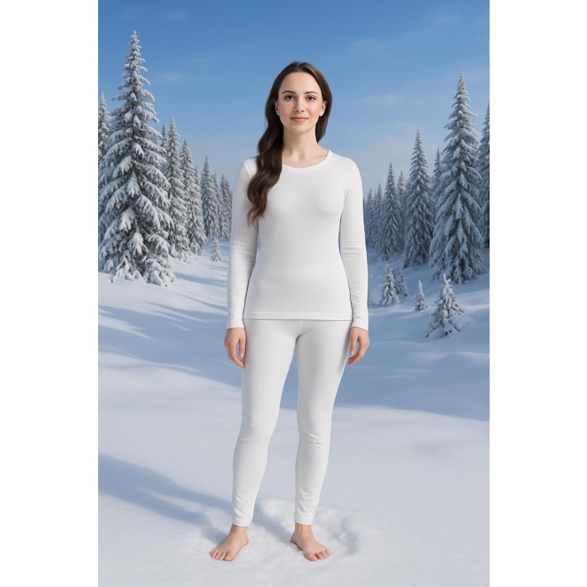 White thermo pants for men and women - Image 2