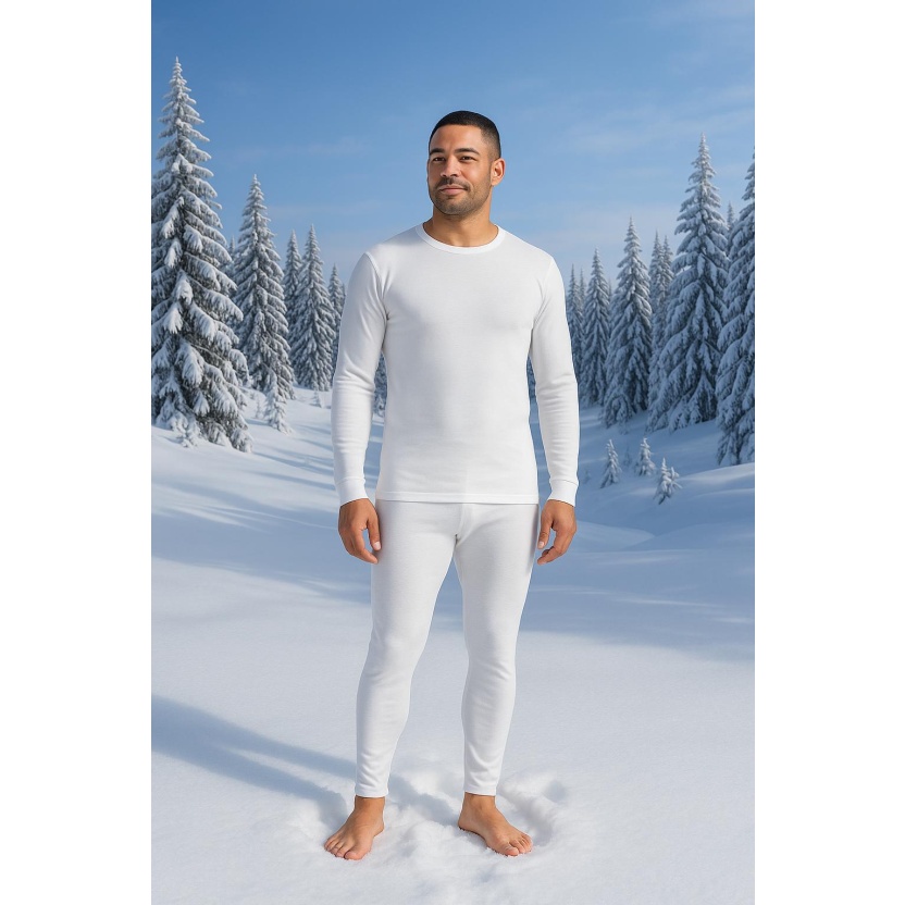 White thermo pants for men and women - Image 3