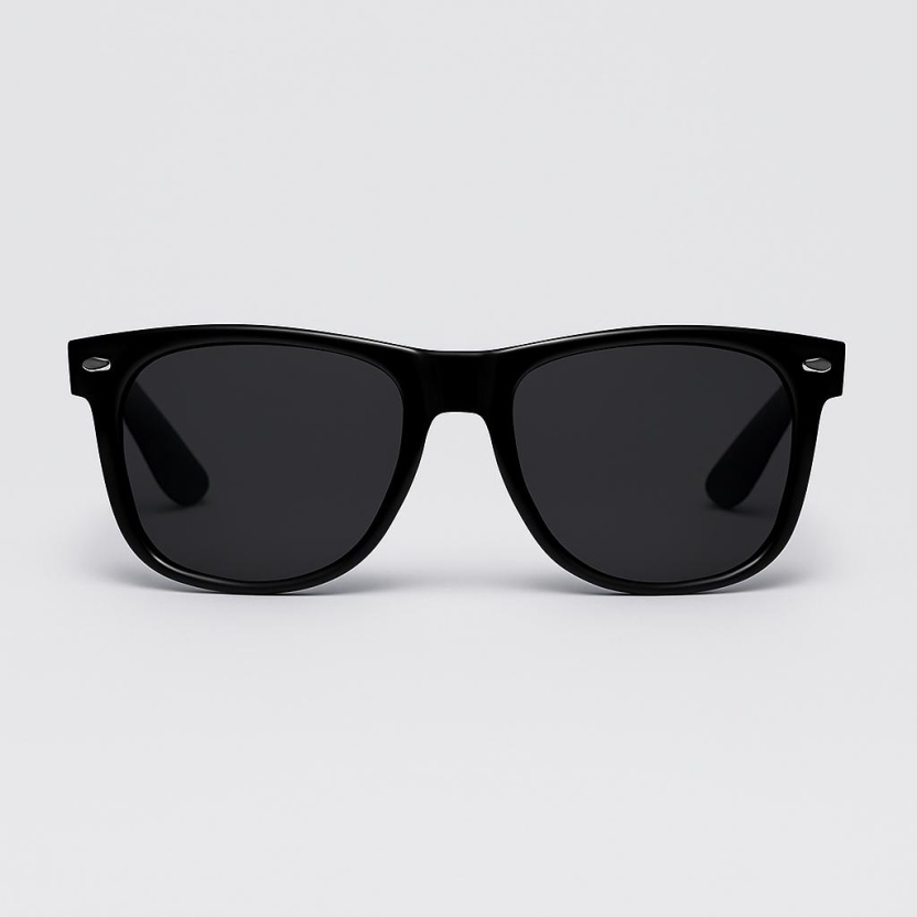 Black 'Distressed' sunglasses with black lenses 2215-06
