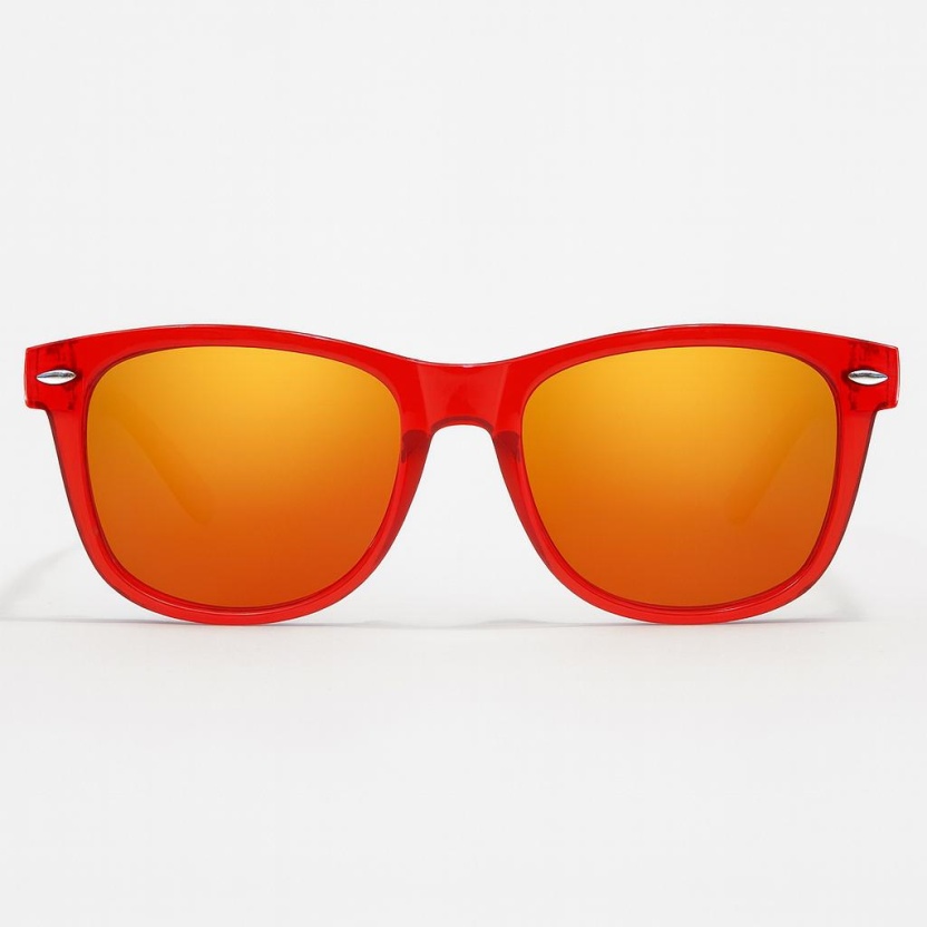 Rode 'Distressed' zonnebril met spiegelglazen 2215-21
