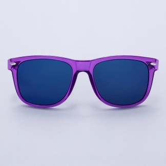 Paarse 'Distressed' zonnebrillen met blauwe glazen 2215-24