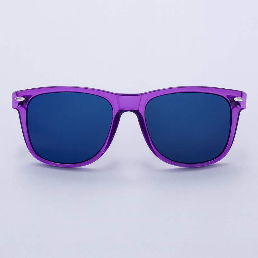 Paarse 'Distressed' zonnebrillen met blauwe glazen 2215-24