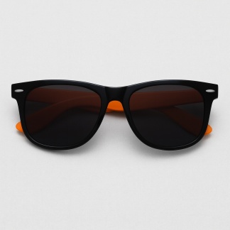 Zwart/oranje 'Distressed' zonnebrillen 2215-29