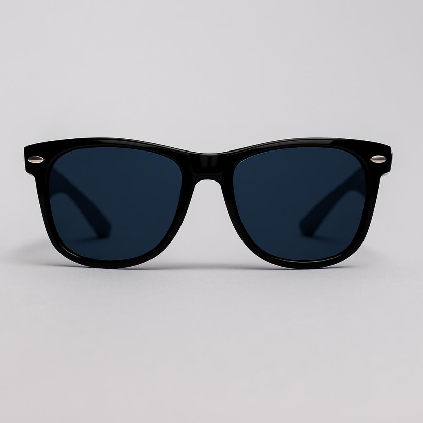 Zwart/blauwe 'Distressed' zonnebrillen 2217-BLR - Afbeelding 2