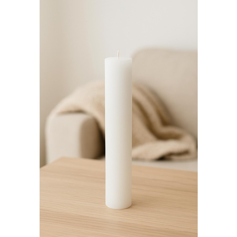 White Cleybergh rustic dinner candles 3,2x25cm - Image 2