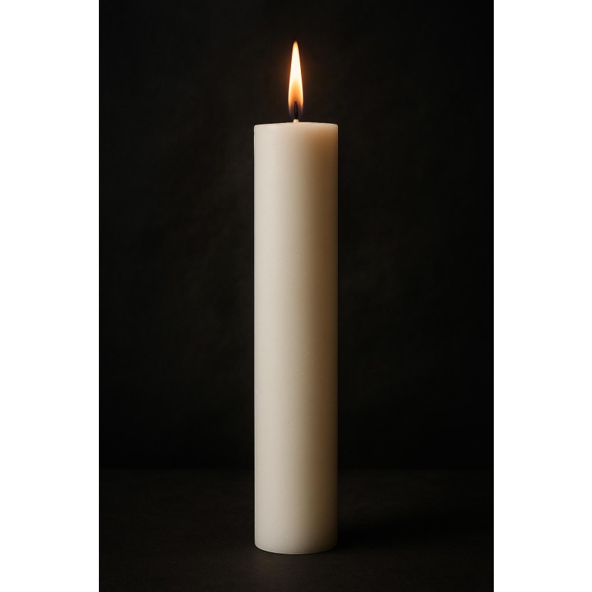 White Cleybergh rustic dinner candles 3,2x25cm - Image 3