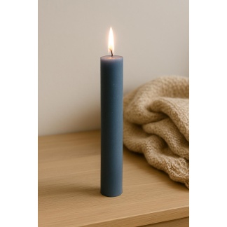 Blue Cleybergh rustic dinner candles 3,2x25cm