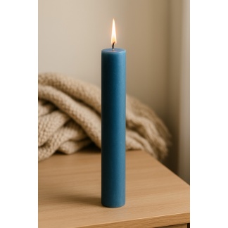 Blue Cleybergh rustic dinner candles 3,2x25cm