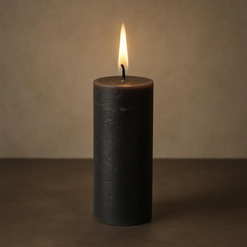 Black Cleybergh rustic candles 3,2x10cm - Image 3