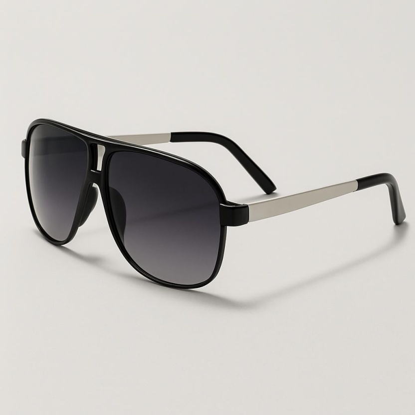 Black 'Distressed' sunglasses with tinted lenses 2043-SW - Image 2